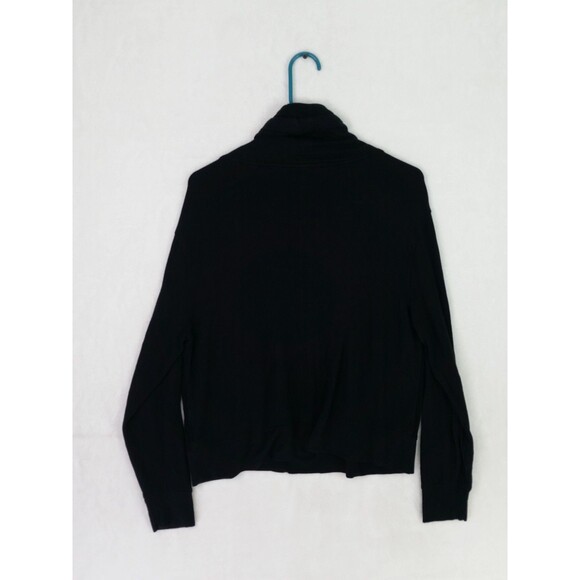 Athleta Sweatshirt Black Coaster Luxe Cowl Neck Pullover Lounge Medium M - Picture 3 of 8